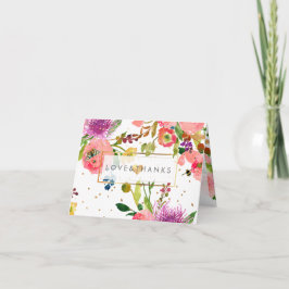 PixDezinesフローラWatercolor/Ranunculus/ありがとう サンキューカード