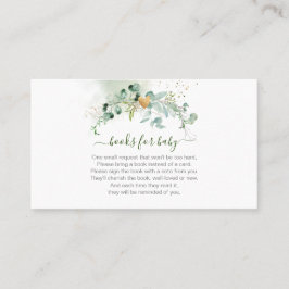 PixDezinesブックリクエスト水カラーユーカリEncl プレイスカード