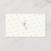 PixDezinesブックリクエスト水彩ホワイトカボチャ プレイスカード (裏面)