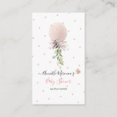 PixDezinesブックリクエスト、グリッターblushRoseバルーン エンクロージャーカード (裏面)