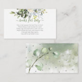 PixDezinesブックリクエスト、水彩緑豊かな緑 エンクロージャーカード (正面/裏面)