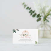 PixDezinesブックリクエスト、水彩赤面カボチャ エンクロージャーカード (スタンド正面)