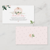 PixDezinesブックリクエスト、水彩赤面カボチャ エンクロージャーカード (正面/裏面)