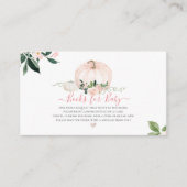 PixDezinesブックリクエスト、水彩赤面カボチャ エンクロージャーカード (正面)