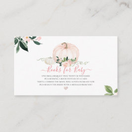 PixDezinesブックリクエスト、水彩赤面カボチャ エンクロージャーカード