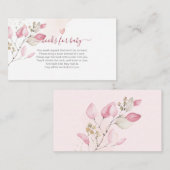 PixDezinesブックリクエスト、赤面ガム・ユーカリ エンクロージャーカード (正面/裏面)