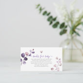 PixDezinesブックリクエストH2プラムユーカリ プレイスカード (スタンド正面)