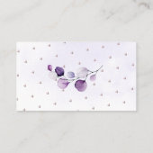 PixDezinesブックリクエストH2紫ユーカリのイベント プレイスカード (裏面)