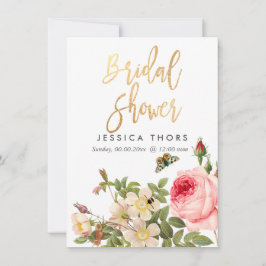 PixDezinesブライダルシャワーバラガーデン/DIY bckgrnd 招待状