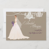 PixDezinesブライダルシャワー/DIY大事な行事+色 招待状 (正面)