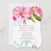 PixDezinesブライダルブランチ/メイフラワー/DIY Bckgrnd 招待状 (裏面)