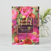 PixDezinesブライダルブルンチプオーニー/カラリリー 招待状 (スタンド正面)