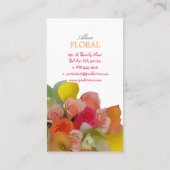 PixDezinesブライダルブーケ、フロリスト/ディーカラー 名刺 (裏面)