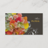 PixDezinesブライダルブーケ、フロリスト/ディーカラー 名刺 (正面)