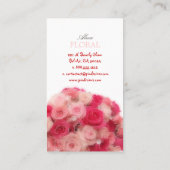 PixDezinesブライダルブーケ、快適/ダイカラー 名刺 (裏面)