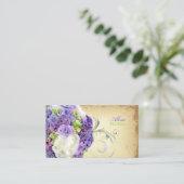 PixDezinesブライダルブーケ、快適/ダイカラー 名刺 (スタンド正面)