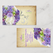 PixDezinesブライダルブーケ、快適/ダイカラー 名刺 (正面/裏面)