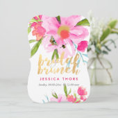 PixDezinesブライダルBrunch/May Flower/DIY Bckgrnd 招待状 (スタンド正面)