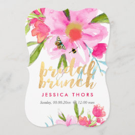 PixDezinesブライダルBrunch/May Flower/DIY Bckgrnd 招待状