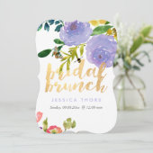 PixDezinesブライダルBrunch Ranunculus/DIY Bckgrnd 招待状 (スタンド正面)