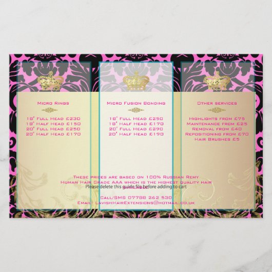 PixDezinesブラックフローラダマスク/デイバックグラウンドカラー チラシ (正面)