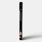 PixDezinesブラックマーブルローズフェイクゴールドベインズケース Case-Mate iPhoneケース (裏面 / 左)