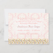 PixDezinesブリットシャロム/フォトフレーム+星/暗い色 招待状 (裏面)