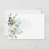 PixDezinesブルーエレガントガムユーカリ詳細 招待状 (裏面)