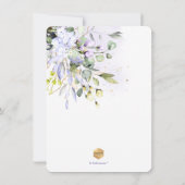 PixDezinesブルーガムユーカリプトゥスブランチ+バブリー 招待状 (裏面)