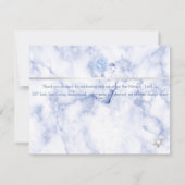 PixDezinesブルーハニカム(ユダヤ教の)バル・ミツバーありがとう✡ 出欠カード (裏面)