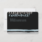 PixDezinesブルーフェイク/シルバー/ストライプ披露宴 (裏面)