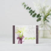 PixDezinesブーケ、白いカラユリ エンクロージャーカード (スタンド正面)