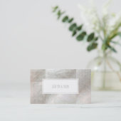 PixDezinesプラチストライプナフェイク/銀 名刺 (スタンド正面)