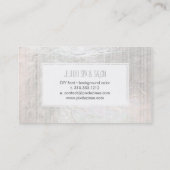 PixDezinesプラチストライプナフェイク/銀 名刺 (裏面)