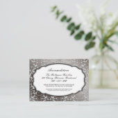 PixDezinesプラチナフローラダマスク/宿泊設備 エンクロージャーカード (スタンド正面)