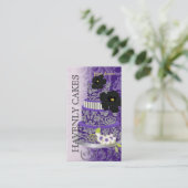 PixDezinesプラムプリンのケーキ/ベーカリー/パティスリー 名刺 (スタンド正面)