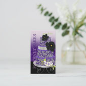 PixDezinesプラムプリンのケーキ/ベーカリー/パティスリー 名刺 (スタンド正面)