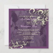 PixDezinesプラム+クリームスワール 招待状 (裏面)