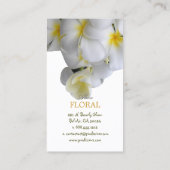 PixDezinesプルメリア+filigree渦/diy色 名刺 (裏面)