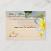 PixDezinesプルメリアLeis Wishes +アドバイスカード アドバイスカード (裏面)