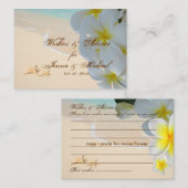 PixDezinesプルメリアLeis Wishes +アドバイスカード アドバイスカード (正面/裏面)