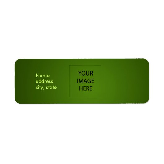 PixDezinesプレインエメラルドイル簡単テンプレート ラベル (正面)