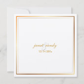 PixDezinesプレーンメタリック/ディバックグラウンドカラー 招待状 (正面)