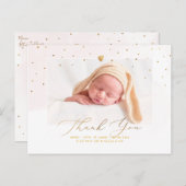 PixDezinesベビーシャワーありがとう赤面水彩 ポストカード (正面/裏面)