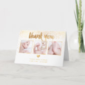 PixDezinesベビーシャワー/写真ありがとう サンキューカード (正面)