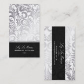 PixDezinesベリスシモヴィンテージダマスク 名刺 (正面/裏面)