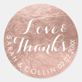 PixDezinesホイフェイクル/バラ金ゴールド感謝してい//DIY文字 ラウンドシール