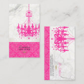 PixDezinesホットピエレガントックシャンデリア+大理石 名刺 (正面/裏面)
