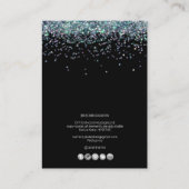 PixDezinesホログラフィフェイクック紙吹雪名刺 名刺 (裏面)