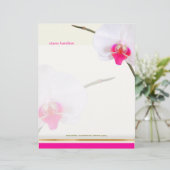 PixDezinesホワイトオーキッド2|完璧な花嫁 レターヘッド (スタンド正面)